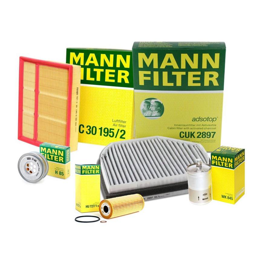 Mercedes Air / Cabin Air / Fuel / Engine Oil Filter Kit 604094130410 - MANN-FILTER 3739400KIT